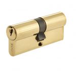 Brass Finish 5 Pin JEDO Euro Lock Double Cylinder 100mm Anti Drill & Anti Pick